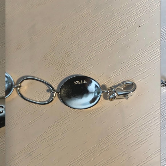 Vintage 90s JcPenney Sterling Silver Spiritual Christian Encouraging Bracelet - Picture 7 of 13